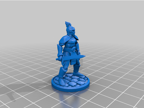 gloomhaven monster city guard remix dnd miniature 3d print model - Mito3D
