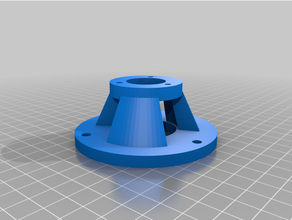 rotary encoder mounting flange wheelchair motor 3d print model - Mito3D