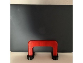 MacBook Profi Laptop Vertikale Stand Apfel Dock 3d print model - Mito3D