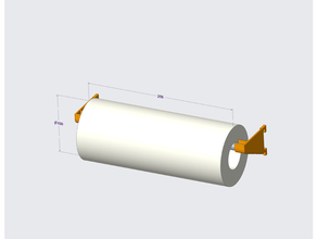 skadis support pour rouleau papier ikea papierrollenhalter 3d print model - Mito3D