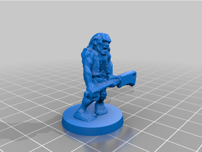 heroquest zombie repaired monster oldhammer undead 3d print model - Mito3D