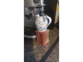 milk frother jug stand coffee delonghi machine nespresso 3d print model - Mito3D