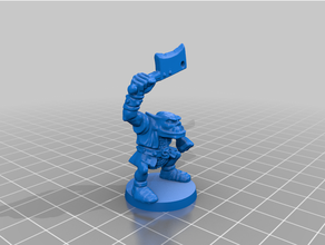 heroquest orchi riparato mostro oldhammer orco ork orks 3d print model - Mito3D