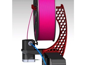 anycubic i3 mega quadro Armação extrusora suporte + carretel 3d print model - Mito3D