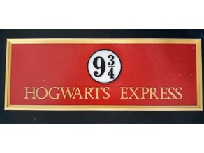 Hogwarts esprimere cartello 3d print model - Mito3D