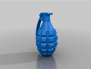 frag grenade explosion explosive military 3d print model - Mito3D