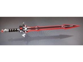 espada corso controllo 3d 3dmodel cosplay spada guidato led luce 3d print model - Mito3D