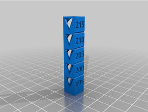 personalizzato temp calibrazione toweramz3d 3d print model - Mito3D