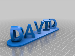 teste 5my personalizzato dual lettera blocchi illusione personalizzatore 3d print model - Mito3D