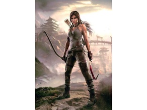Lara Croft Schatten Grab Raider lesen Beschreibung Arbeit Geek Mädchen jeux Video Grabräuber Statue Videospiel Spiel Spiele 3d print model - Mito3D