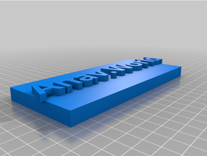 customized sign backplate 3d print model - Mito3D
