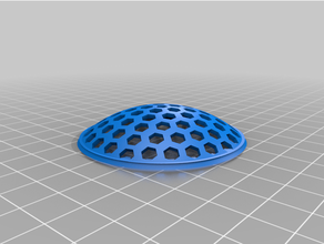 funnel filter v2my customized geodesic kitchen sink drain strainer 3d print model - Mito3D