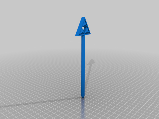 triforce penna 3D print model - Mito3D