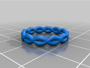 videira tecer anel banda tecelão Casamento tecido 3d print model - Mito3D