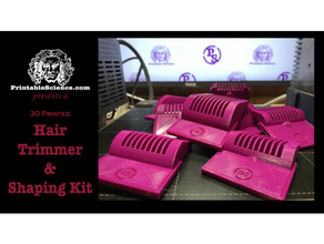 3d printed hair cutter trimmer shaper set diy clippers 3d print model - Mito3D