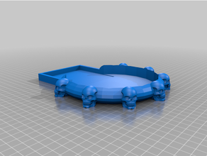 skull dice tray tower 3d print model - Mito3D