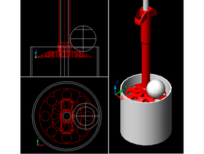 golf ball lifter contact - covid 3d print model - Mito3D