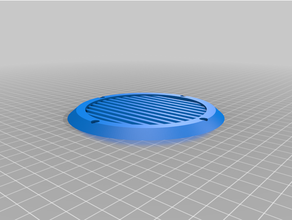 customized simple speaker grilllouis 3d print model - Mito3D