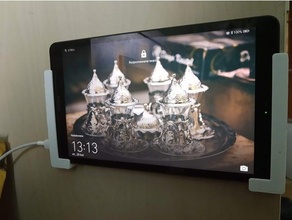 tablette mur monter huawei mediapad m5 cintre monté 3d print model - Mito3D