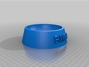 bimbacustomized fully parametric dog cat food bowl customized 3d print model - Mito3D