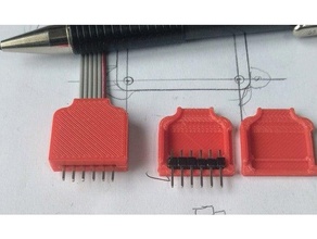 Draht Band Kabel pin header Gehege Startseite Mantel Header Stift 3d print model - Mito3D