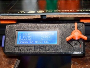 Prusa uzun kol topuz lcd i3 mk3 3d print model - Mito3D