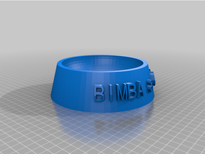 bimbacbimbayoliviaustomized fully parametric dog cat food bowl customized 3d print model - Mito3D