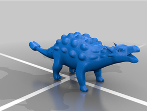 ankylosaurus dinosaur 3d print model - Mito3D