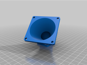 customized parametrizable size fan adapter manifold tube angle 3d print model - Mito3D