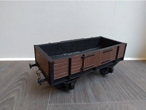 valutare 1 32 semplice Aperto carro giardino ferrovia modello treni treno 3d print model - Mito3D