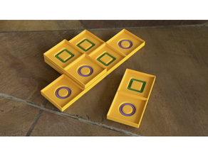 taijitu azulejos jogos jogo tabuleiro componentes taiji telha trexo 3d print model - Mito3D