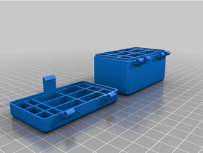 m44y angepasst klappbar Box gerundet Kanten Teiler 3d print model - Mito3D
