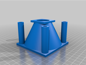 customized various44 fan size conversion adapters 3d print model - Mito3D
