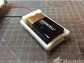 9 volt pp3 bateria suporte Contatos 3d print model - Mito3D