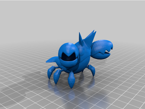 0341 corphish pokemon cifras juguete 3d print model - Mito3D
