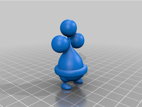 0438 bonsly pokemon figures toy 3d print model - Mito3D