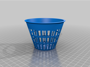 customized parametric net pot net cup hydroponics aeroponics fogponics 3d print model - Mito3D