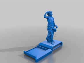dionisio estatua secreto envase Baco condón griego mitología Partenón escultura caja compartimiento 3d print model - Mito3D