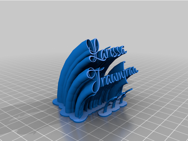 jag 2 line Teller Text angepasst 3D print model - Mito3D