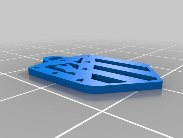 llavero escudo Atletico 3D print model - Mito3D