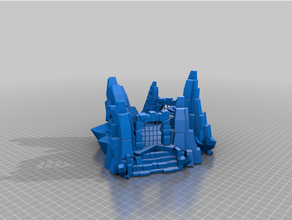 vorübergehend Gefängnis Turm Base Terrain 3d print model - Mito3D