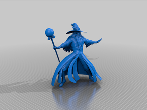 wizard - empire dp aos freeguild whfb 3d print model - Mito3D