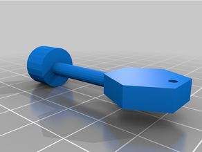 triangle key tool working 3d print model - Mito3D