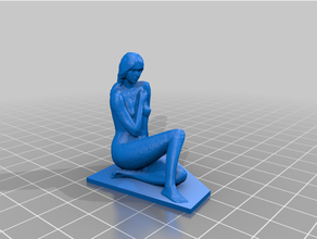 Naga stellen Kunst Photogrammetrie Polen Skulptur Frau 3d print model - Mito3D