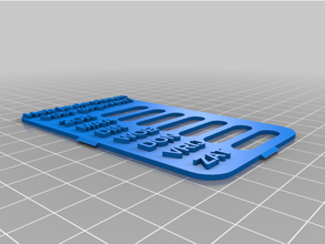customized slider vissentask reminder 3d print model - Mito3D