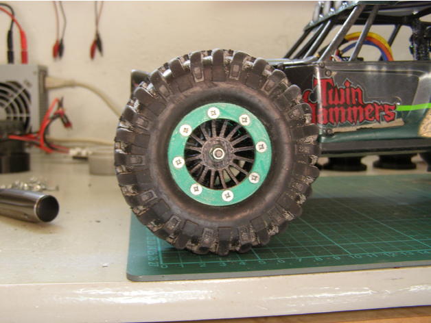 leve 1 9 cadeado 19 12mm hex rc carro roda Rocha rastejante 3D print model - Mito3D