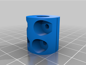 customized parametric z-axis coupler stepper threaded rod coupling 3d print model - Mito3D