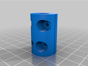 personnalisé paramétrique axis coupleur fileté barre couplage 3d print model - Mito3D