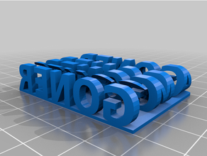 customized stereo textgoner 3d print model - Mito3D
