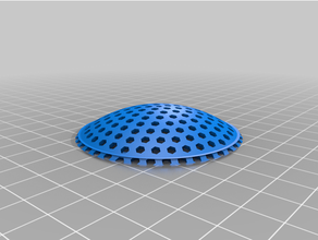 funnel filter v5my customized geodesic kitchen sink drain strainer 3d print model - Mito3D